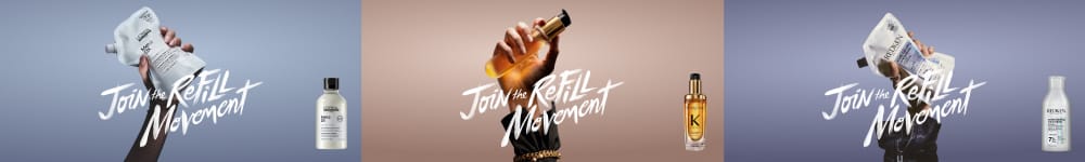 Kérastase Paris stellt seine nachfüllbare Haarpflege unter dem Motto Join the Refill Movement vor.